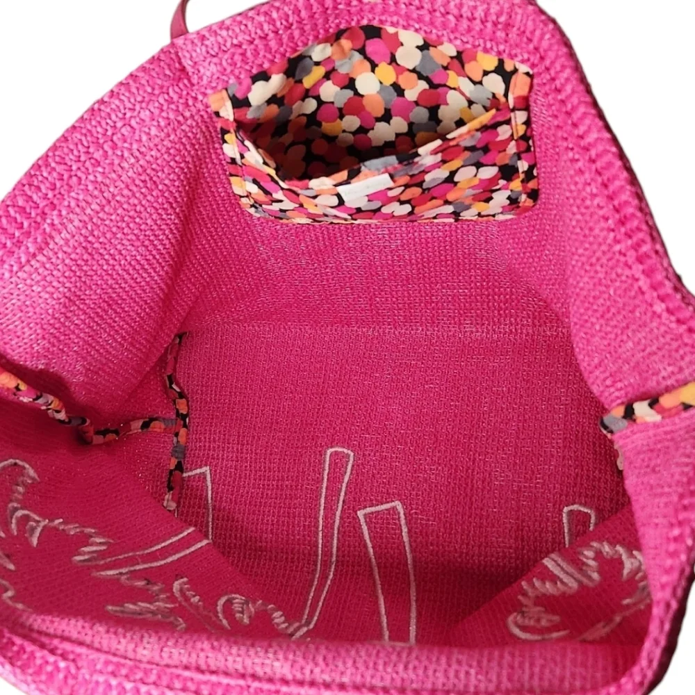 Vera Bradley Large Straw Tote in Pixie Confetti - Picture 5 of 12